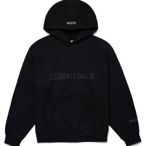 ESSENTIALS JET BLACK PULLOVER
